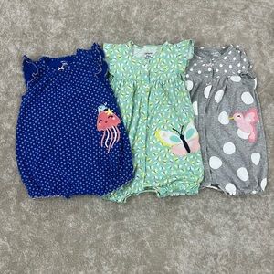 Set of Three - Carters Rompers